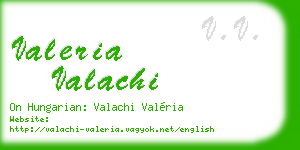 valeria valachi business card