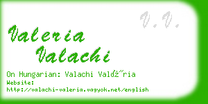 valeria valachi business card